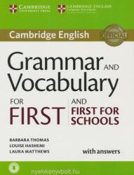 Grammar and Vocabulary for First and First for Schools Book with Answers and Audio - Barbara Thomas, Louise Hashemi, Laura Matthews (ISBN: 9781107481060)