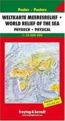 Világtérkép tengerfenékdomborzattal hajtott Freytag térkép WNATMR 1 (ISBN: 9783707902488)