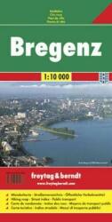 Bregenz, 1: 10 000 Freytag térkép PL 04 (ISBN: 9783707901986)