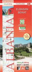 Albánia térkép 6. rész, Albánia kerékpáros térkép Huber 1: 50 000 (ISBN: 9783943752120)