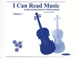 I Can Read Music, Vol 1: Violin (ISBN: 9780874874396)