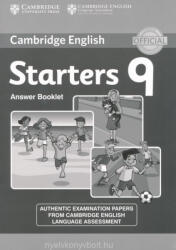 Cambridge English Starters 9 Answer Booklet (ISBN: 9781107464346)