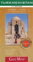 Türkmenisztán térkép Gizi Map 1: 1 300 000 (ISBN: 9786155010132)