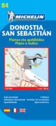 84. Donostia, San Sebastián térkép Michelin 1: 9 000 (ISBN: 9782067127968)
