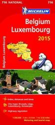 716. Belgium térkép Michelin 1: 350 000 Luxembourg térkép (ISBN: 9782067199941)