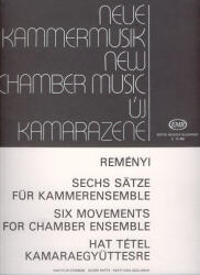 HAT TÉTEL KAMARAEGYÜTTESRE (FÚVÓS KAMARA), PARTITURA ÉS SZÓLAMOK (ISBN: 9786300184527)