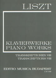 LISZT ÖSSZKIADÁS II/23 TRANSKRIPTIONEN VIII FÜR KLAVIER (KACZMARCZIK-SULYOK (ISBN: 9786300190481)