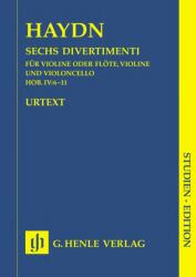 SECHS DIVERTIMENTI HOB. IV: 6-11 STUDIENPARTITUR URTEXT (ISBN: 9786470212105)