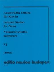 VÁLOGATOTT ETűDÖK ZONGORÁRA VI. (ISBN: 9786310274997)