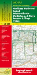 WK 075 Nördliches Waldviertel, Gmünd, Heidenreichstein, Waidhofen, Raabs, Trebon turistatérkép 1: 50 000 (ISBN: 9783707915556)