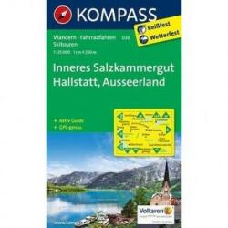 020. Inneres Salzkammergut turista térkép Kompass 1: 25 000 (ISBN: 9783850262606)