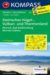 225. Steirisches Hügel- und Vulkanland turista térkép Kompass 1: 50 000 (ISBN: 9783990440285)