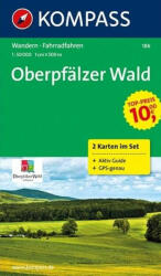 186. Oberpfälzer Wald, 2teiliges Set mit Activ Guide turista térkép Kompass (ISBN: 9783990440278)