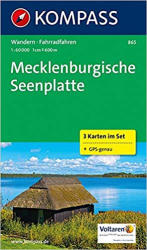 865. Mecklenburgische Seenplatte, 3teiliges Set mit Aktiv Guide, 1: 60 000 turista térkép Kompass (ISBN: 9783990440292)