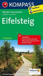 2502. Eifelsteig turista térkép wandertourenkarten Kompass (ISBN: 9783850269827)