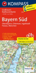 3712. Bayern Süd kerékpáros térkép 1: 125 000 Radtourenkarte (ISBN: 9783990440674)