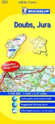 Doubs / Jura térkép 0321. 1/175, 000 (ISBN: 9782067133754)