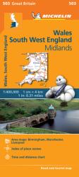 Wales - Michelin Regional Map 503 - Map (ISBN: 9782067183308)