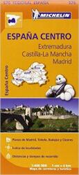 576. Extremadura Castilla-La Mancha, Madrid térkép Michelin 1: 400 000 (ISBN: 9782067184350)