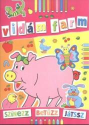 Vidám farm - színezz, betűzz, játssz (ISBN: 9786155537523)