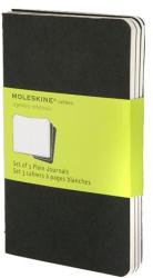 Moleskine Plain Cahier - Black Cover (3 Set) - Moleskine (ISBN: 9788883704918)
