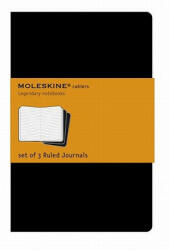 Moleskine Ruled Cahier L - Black Cover (3 Set) - Moleskine (ISBN: 9788883704956)