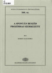 A spontán beszéd prozódiai szerkezete (ISBN: 9789630596657)