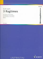 Scott Joplin: 3 Ragtimes klarinétra, zongorakísérettel (ISBN: 9780001153806)
