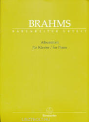 Johannes Brahms: Johannes Brahms: Albumlatt zongorára (ISBN: 9780006542285)