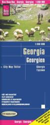 Grúzia autós térkép Reise 1: 350 000 Georgia térkép (ISBN: 9783831772728)