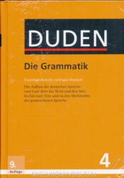 Dudenredaktion: Duden 4. Die Grammatik (9. Auflage) - Untentberlich für richtiges Deutsch (ISBN: 9783411040490)
