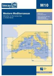 Imray Chart M10 : Western Mediterranean - Gibraltar to the Ionian Sea (ISBN: 9781846233531)
