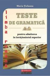 Teste de gramatică pentru admiterea în învățământul superior (2016)