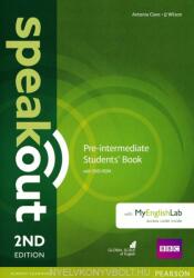 Speakout 2nd Edition Pre-intermediate Coursebook with DVD Rom & MyEnglishLab - Antonia Clare (ISBN: 9781292115962)