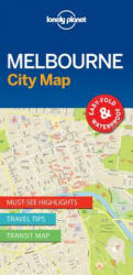 Melbourne térkép Lonely Planet City Map vízálló 1: 12 500 (ISBN: 9781786575029)