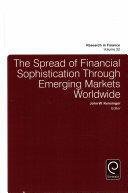 The Spread of Financial Sophistication Through Emerging Markets Worldwide (ISBN: 9781786351562)