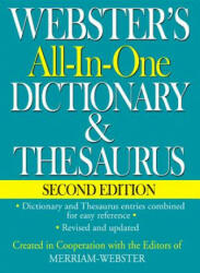 Webster's All-In-One Dictionary & Thesaurus, Second Edition - Merriam Webster (ISBN: 9781596951471)