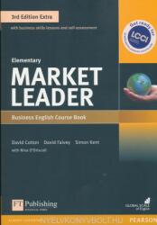 Market Leader 3rd Edition Extra Elementary Course Book + DVD-ROM - David Cotton (2016)
