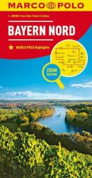 Bajorország észak térkép Marco Polo 1: 200 000 (ISBN: 9783829740739)