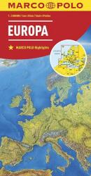 Európa térkép Marco Polo 1: 2 500 000 (ISBN: 9783829738262)