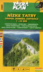 TP2505 Alacsony-Tátra, Chopok turistatérkép 1: 25000 (ISBN: 9788097137649)