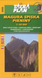 5006. Spisská Magura and Pieniny Mts. turista térkép Tatraplan szlovák-lengyel határ 1: 50 000 (ISBN: 9788089349050)