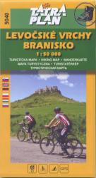 5040. Levočské vrchy turista térkép , Branisko Tatraplan 1: 50 000 (ISBN: 9788097137656)
