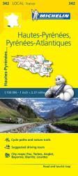 342. Hautes-Pyrénées Atlantiques térkép Michelin 1: 150 000 (ISBN: 9782067210738)