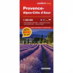Provence térkép, Alpok Côte d'Azur térkép Expressmap 1: 300 000 (2016)