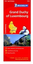 717. Luxemburg térkép Michelin 1: 150 000 (ISBN: 9782067170810)