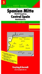 Spanyolország Centrum térkép 3. Freytag & Berndt 1: 500 000 (ISBN: 9783707900835)