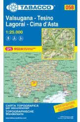 058. Adamello turista térkép Tabacco 1: 25 000 (ISBN: 9788883151040)