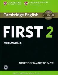 Cambridge English First 2 Student's Book with Answers and Audio Authentic Examin (ISBN: 9781316503560)