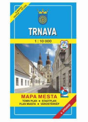 Trnava térkép, Nagyszombat térkép 1: 10 000 Mapa Mesta (2001)